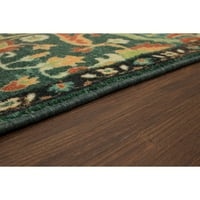 Мохавк дома призматичен Емико Тел Традиционална цветна Хериз прецизна печатена област килим, 5'x8 ', Тел и слонова коска