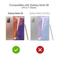 Посебна Јасна Хибридна Кутија Отпорна На Удари За Samsung Galaxy Note - Tpu Браник Акрилен Заштитник На Екранот Од Калено Стакло-Останете