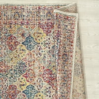 Обединети ткајачи Каледонија Сиден Транзициски граничен акцент килим, мулти, 1'10 3
