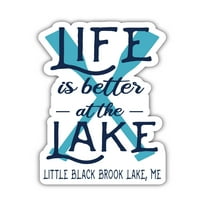 Малиот Црн Брук Езерото Мејн Сувенир Фрижидер Магнет Лопатка Дизајн 4-Пакет