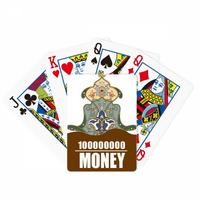 шарени барокна илустрација Шема Покер Играње Карти Смешни Рака Игра