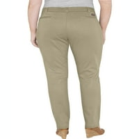 Класични панталони со плус големина со големина