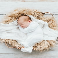 'Ovedbaby бебе момче или девојче уникатно органска облека од памук, сет за спиење и капа, големина 0- месеци