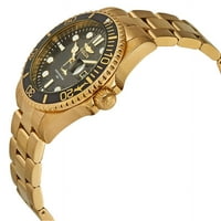 Invicta Pro Diver Men Men's Niressiance Steel Gold Black Dial Watch