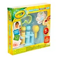 Crayola 8-Парче Бања Време Боја Лабораторија Меур Бања Игра Во Собата