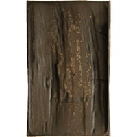 Ekena Millwork 6 H 10 D 72 W Hand Hewn Fau Wood Camplace Mantel Kit W alamo Corbels, природен златен даб