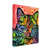 Трговска марка ликовна уметност „мачка апстрактна боја“ платно уметност од Дин Русо