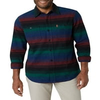 Chaps Men's Doletionder Brushed Cotton Chamois кошула - големини XS до 4xB