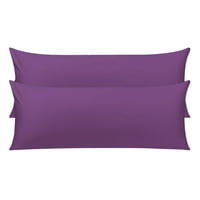 Единствени поволни перничиња памучни перници за тело покриваат виолетова 20 72