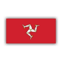 Налепница За Знаме на Островот Ман-Самолеплив Винил - Отпорен На Временски Услови-Направен Во САД - на ман трискелион