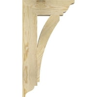 Ekena Millwork 4 W 14 D 26 H Thorton Thronton Trational Rough Sawn Bracket, Douglas Fir