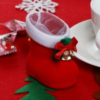 Божиќен Декор Мојојс Дедо Мраз Бонбони Чизми Подарок За Домашна Забава Црвени Чизми Навидад Декор