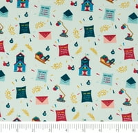 Божиќна Колекција 44 Памучни Куќи Букви шиење И занаетчиска Ткаенина со завртка, Повеќебојна