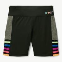 Justice Girl's J-Sport Rainbow Trim Bike Short, големини XS-XLP