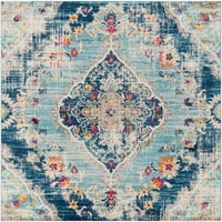 Уметнички ткајачи Флоранза Ориентална област килим, сина, 6'7 плоштад