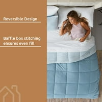 Одмори засолниште за реверзибилна хипоалергична chambray comforter сет, близнак XL, сина