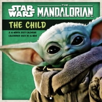 Трендови Меѓународни Војна на Starвездите: Мандалоријан - Календар на wallидот на децата и пушки