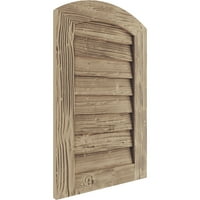 Ekena Millwork 28 W 12 H Timberthane Sandblasted Arch Top Fau Wood Нефункционален Gable Vent, Prided Tan