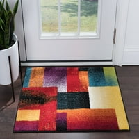 Современа површина килим апстрактен распрскувач со повеќе бои во затворен простор лесен за чистење
