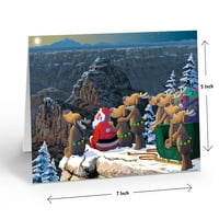 Западен Божиќ Картичка-Големиот Кањон Поглед-Christmasзона Божиќ Картичка-40003