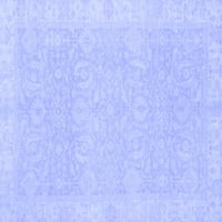 Агли Компанија Машина Перат Затворен Правоаголник Ориентални Сини Традиционални Површина Килими, 8' 10'