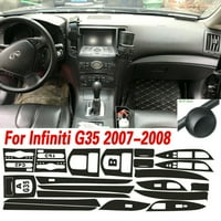 Cogfs За Infiniti G 2007 - 3d Јаглерод Влакна Шема Внатрешни DIY Трим Налепници