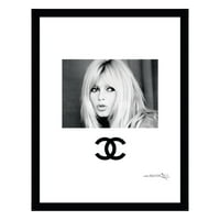 Brigitte Bardot Designer Fashion Rramed Print